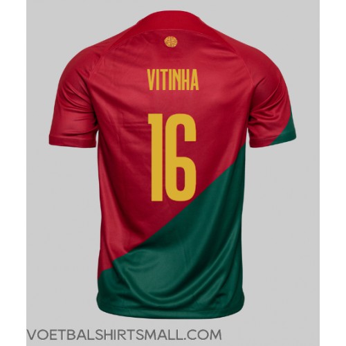 Portugal Vitinha #16 Voetbalkleding Thuisshirt WK 2022 Korte Mouwen